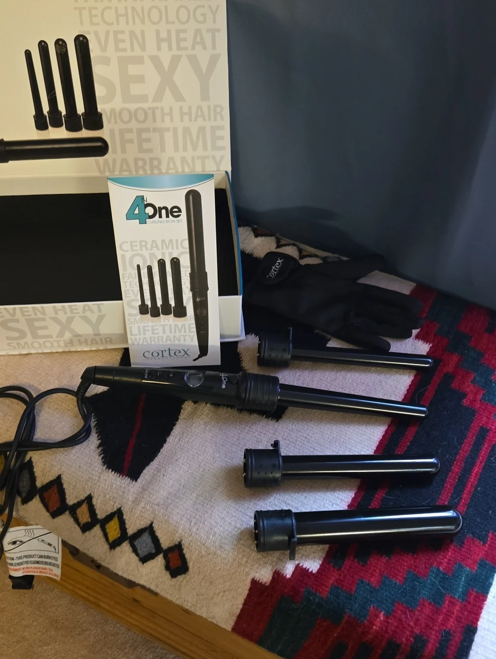 Cortex 4-in-1 Curling Iron Set - Black Never Used